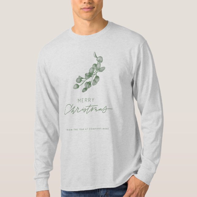 T-shirt Nom de l'entreprise de marque personnalisée Joyeux (Devant)