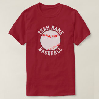 T-shirt Nom de l'équipe de baseball personnalisée, Joueur 