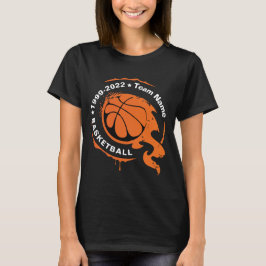 T-shirt Nom de l'équipe de basket-ball. Personnaliser T-sh