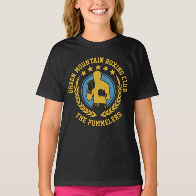 T-shirt Nom de l'équipe du club scolaire Numéro de la boît (Devant)