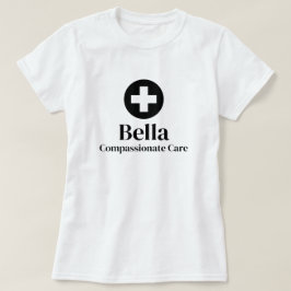 T-shirt Nom de l'infirmière personnalisée