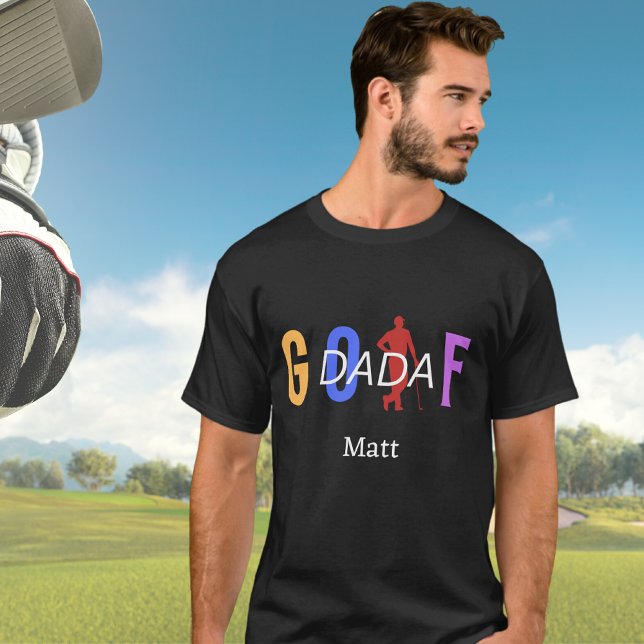 T-shirt "Nom de papa de golf personnalisé (Créateur téléchargé)