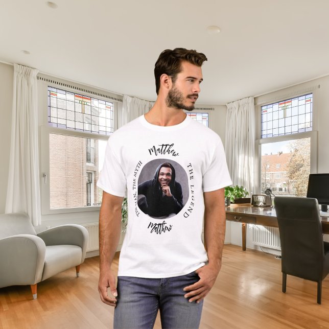 T-shirt Nom de photo de l'homme mythe légende (Créateur téléchargé)