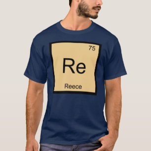 T-shirt Nom de Reece Élément Chimique Tableau Périodique