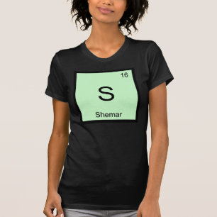 T-shirt Nom de Shemar Élément Chimique Tableau Périodique