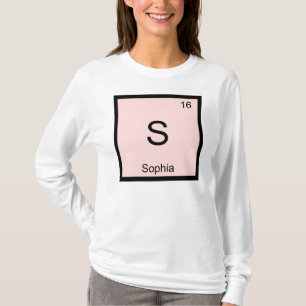 T-shirt Nom de Sophia Élément chimique Tableau périodique