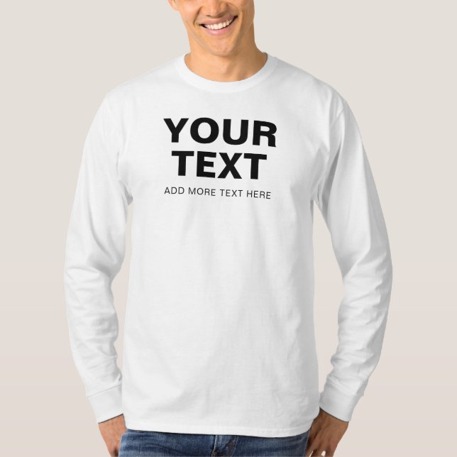 T-shirt Nom de texte personnalisable Photo Mens Modèle mod (Devant)