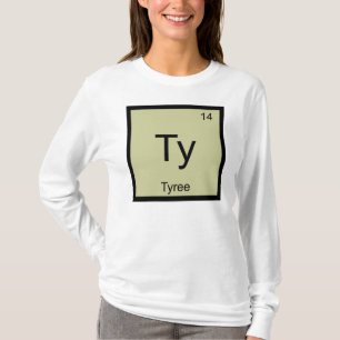 T-shirt Nom de Tyree Élément chimique Tableau périodique