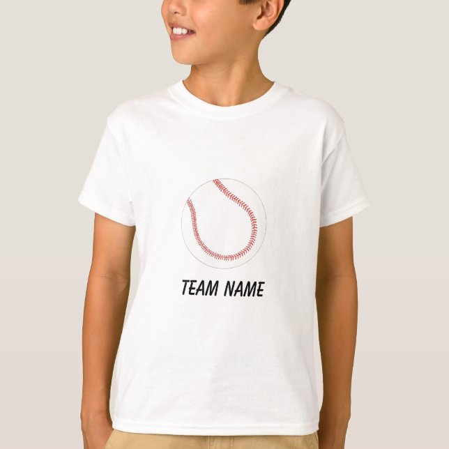 T-shirt Nom d'équipe personnalisé Chemises de baseball (Devant)