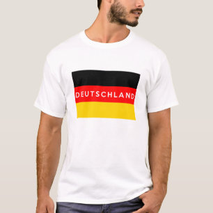 T-shirt nom des textes du deutschland de pays de drapeau