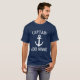 T-shirt Nom du capitaine de bateau personnalisé chemises d (Devant entier)