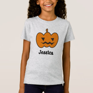 T-Shirt Nom du client Citrouille Halloween