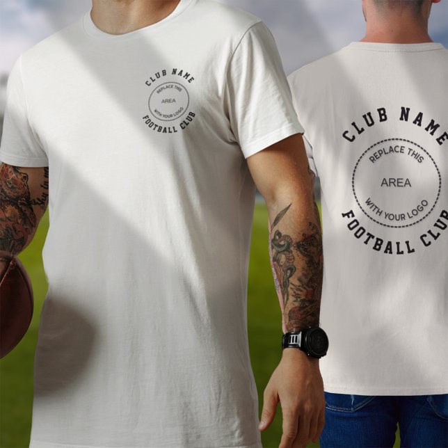 T-shirt Nom du club de football Logo avant arrière (Créateur téléchargé)