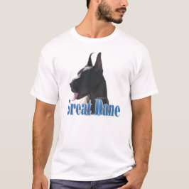 T-shirt Nom du grand Danois (noir)