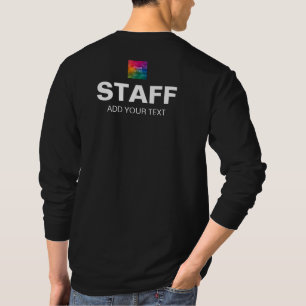 T-shirt Nom Du Logo De L'Entreprise Ici Mens Long Sleeve S