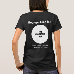 T-shirt Nom du logo de l'entreprise personnalisée Personne