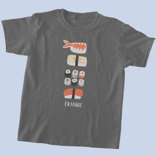 T-shirt Nom du rouleau Sushi Nigiri Sashimi Maki