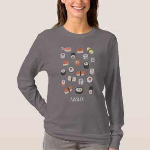 T-shirt Nom du rouleau Sushi Nigiri Sashimi Maki