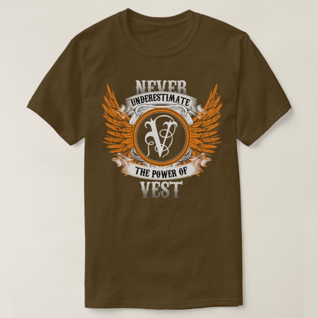 T-shirt Nom Du Veste Chemise Ne Sous-Estime Jamais La Puis (Design devant)