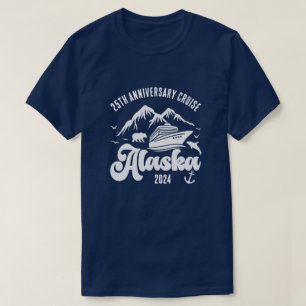 T-shirt Nom et année personnalisés Alaska Cruise