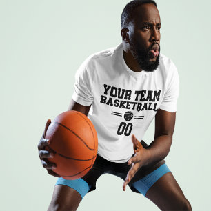 T-shirt Nom et numéro de l'équipe de basket-ball Modèle