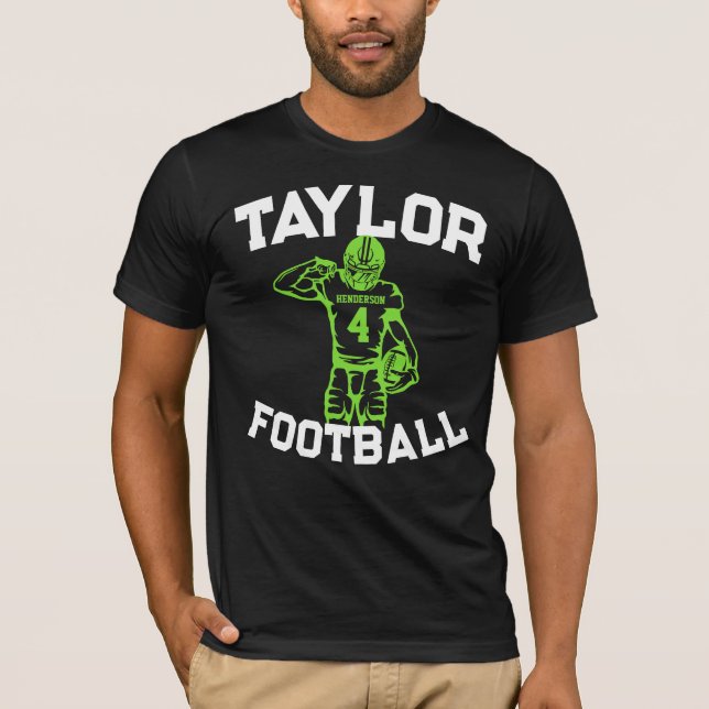 T-shirt Nom et numéro du joueur de football (Devant)