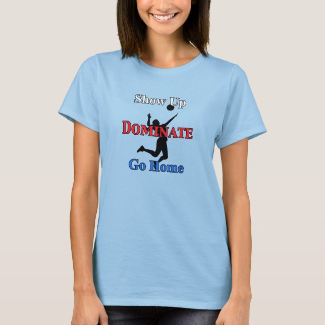 T-shirt Nom et numéro sur le dos Joueurs sérieux de volley (Devant)