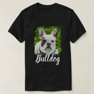 T-shirt Nom et photo de compagnie de typographie moderne s