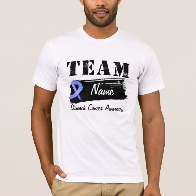 T-shirt Nom fait sur commande d'équipe - cancer de (Devant)