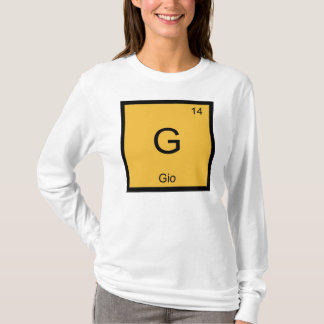 T-shirt Nom Gio Chimie Élément Tableau Périodique