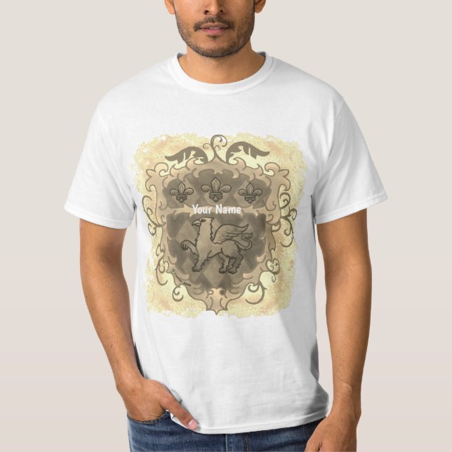 T-shirt Nom Griffon Shield (Devant)