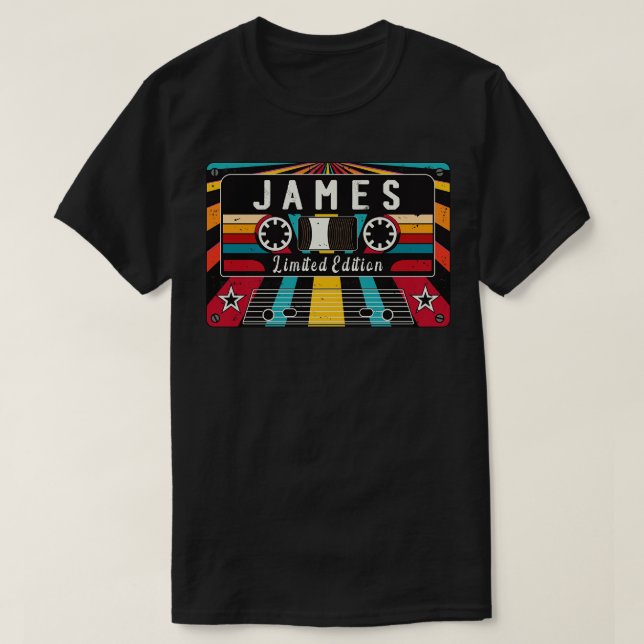 T-shirt Nom James (Design devant)