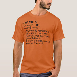T-shirt Nom James Définition James Signification Nom James