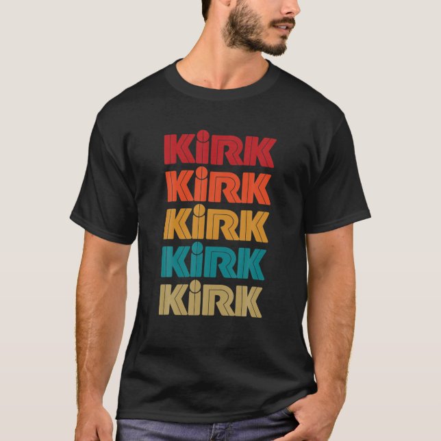 T-shirt Nom Kirk, Nom De Famille Correspondant (Devant)