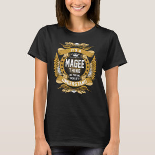 T-shirt Nom MAGEE, nom de famille MAGEE crête
