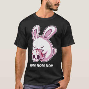 T-shirt Nom Nom Nom Nom Killer Rabbit Design pour une coqu