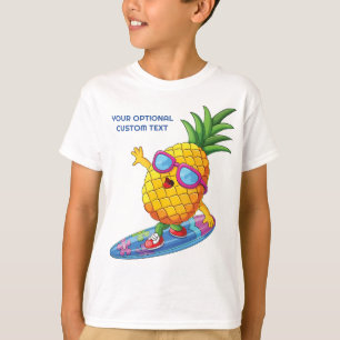 T-shirt Nom personnalisé, ananas à navigation de texte