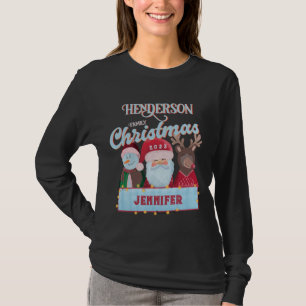 T-shirt Nom personnalisé Année Correspondance Père Noël Fa