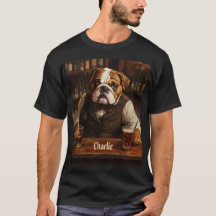 Nom personnalisé Bulldog Bartender