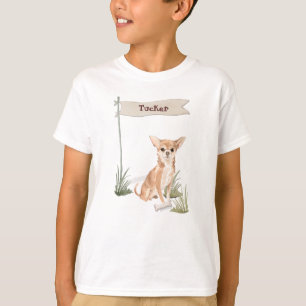 T-shirt Nom personnalisé Chihuahua Chien animal de compagn