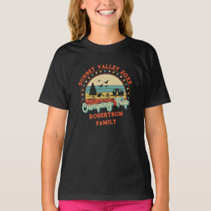 T-shirt Nom personnalisé Date Lieu Correspondant Famille C