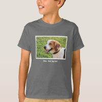 Nom personnalisé de photo de chien de beagle et de