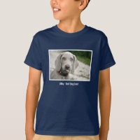 Nom personnalisé de photo de chien de Weimaraner