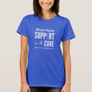 T-shirt nom personnalisé de sensibilisation au cancer T-sh