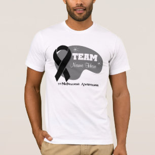 T-shirt Nom personnalisé d'équipe - mélanome