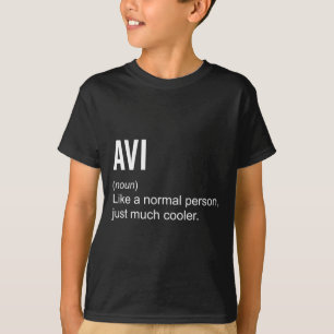 T-shirt Nom personnalisé drôle Définition Avi pour hommes