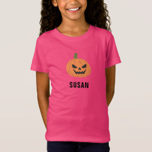 T-Shirt Nom personnalisé du Citrouille mou Halloween