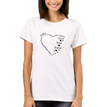 Nom personnalisé du coeur de la mère