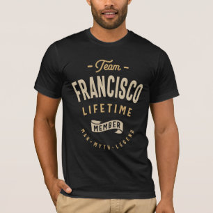 T-shirt Nom personnalisé du membre à vie de l'équipe Franc