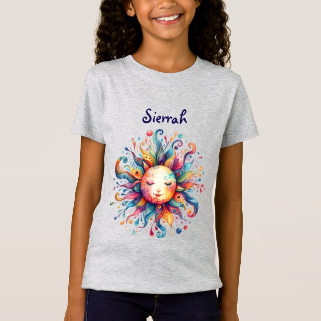 T-Shirt Nom personnalisé Enfants (Devant)